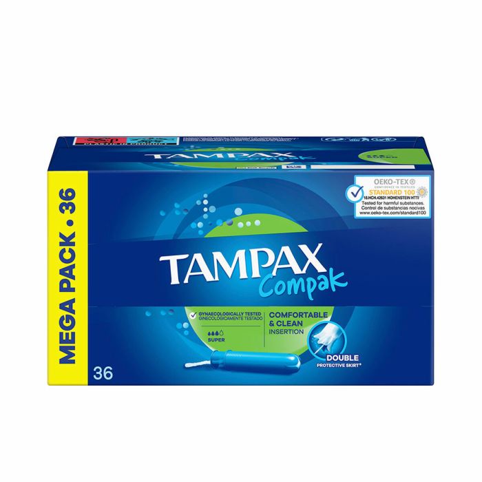 Tampones Super Tampax Compak 36 Unidades