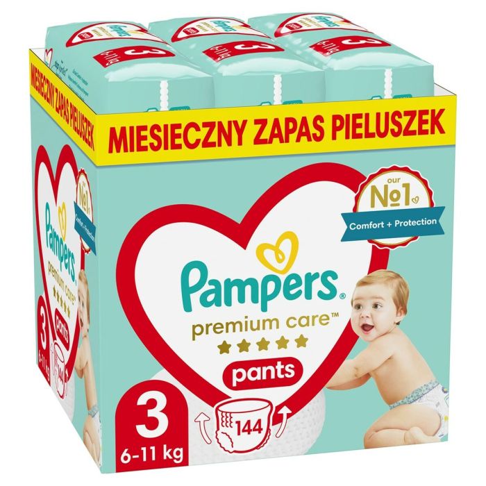 Pañales Desechables Pampers 6-11 kg 3 (144 Unidades) 0 Pañales Desechables Pampers 6-11 kg 3 (144 Unidades) 0