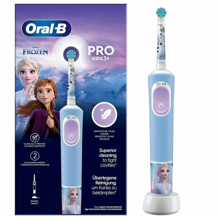 Oral-B Pro Kids Cepillo de dientes eléctrico 1 mango Frozen, 1 cabezal, a partir de 3 años