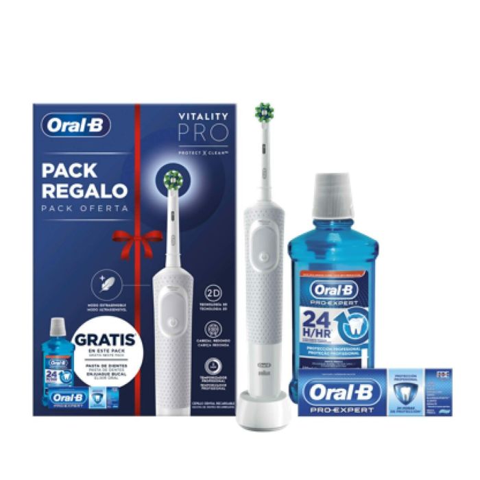 Oral-B Cepillo Eléctrico Pro 3 Duo Blanco/Negro 2 uds