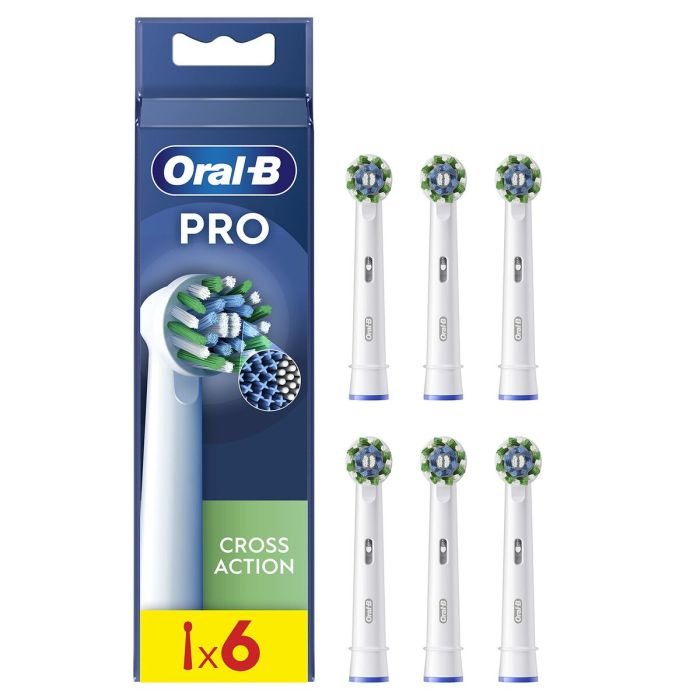 Oral-B Recambio de cabezales de cepillo de dientes eléctrico Cross Action,  3 unidades
