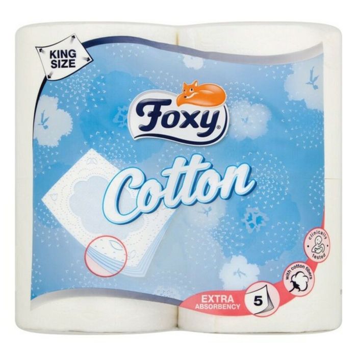 Papel Higiénico Cotton Foxy COTTON 4R (4 uds) (4 Unidades)