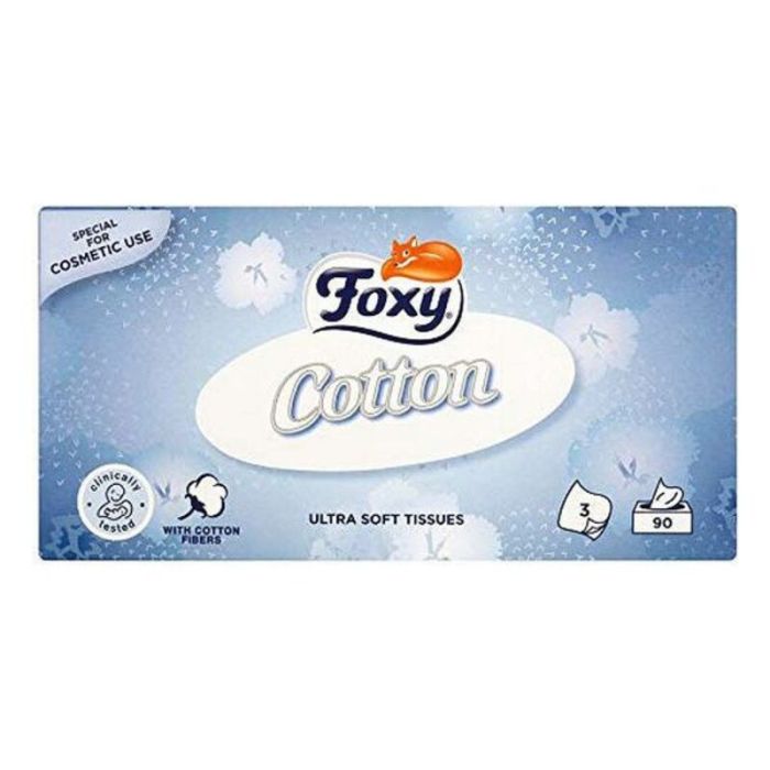 Pañuelos de Papel Facial Cotton Foxy (90 Unidades) 1
