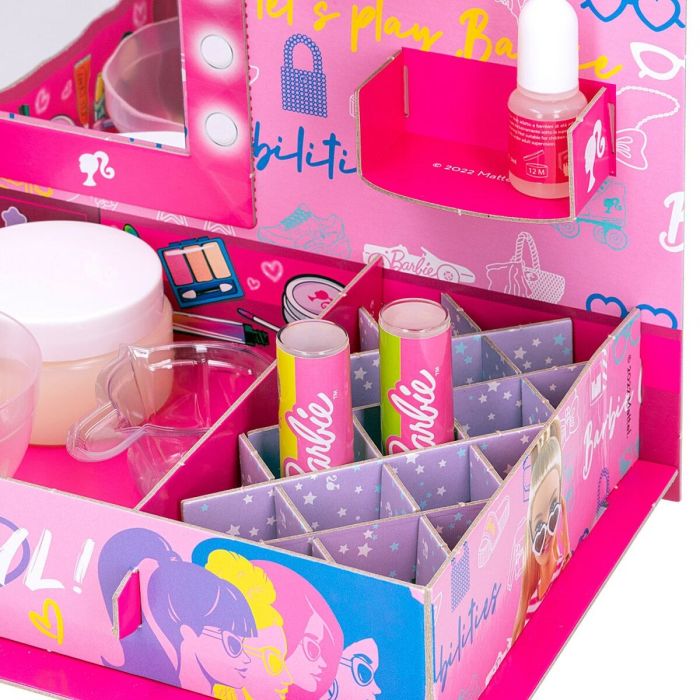 Kit para crear Maquillaje Barbie Studio Color Change Pintalabios 15 Piezas 5