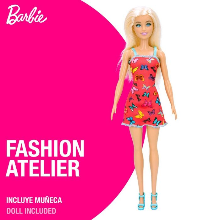 Estudio de Moda Barbie Fashion Workshop Muñeca Mesa de Luz 3