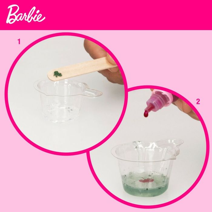 Kit para crear Maquillaje Barbie Studio Color Change Esmalte de uñas 15 Piezas 3