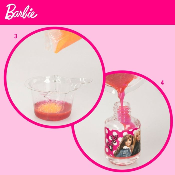 Kit para crear Maquillaje Barbie Studio Color Change Esmalte de uñas 15 Piezas 2