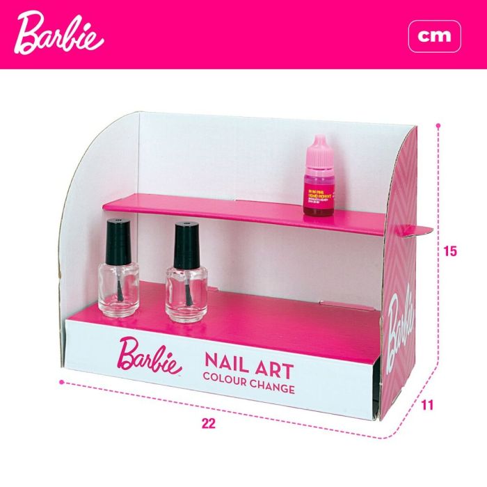 Kit para crear Maquillaje Barbie Studio Color Change Esmalte de uñas 15 Piezas 1