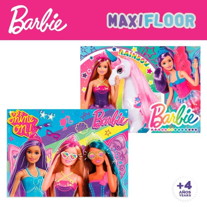 Set de 4 Puzzles Barbie MaxiFloor 192 Piezas 35 x 1,5 x 25 cm 4