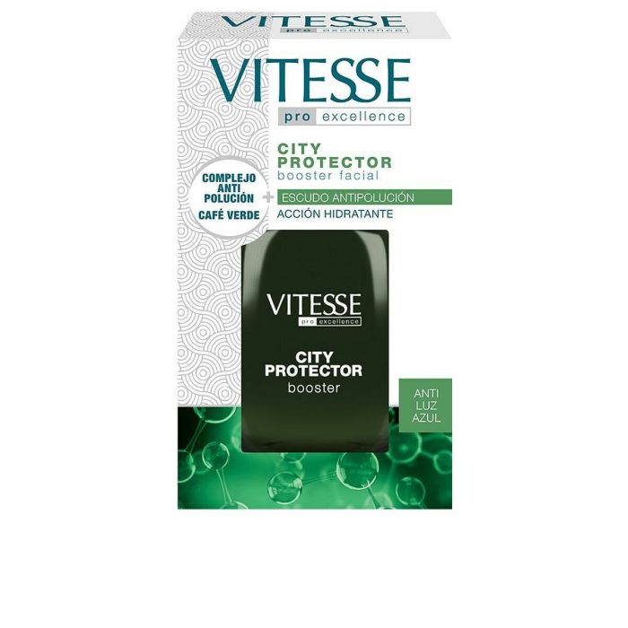Vitesse CITY PROTECTOR Booster Facial Hidratante Antipolución Anti Luz Azul con Café Verde para Todo Tipo de Pieles 30 ml