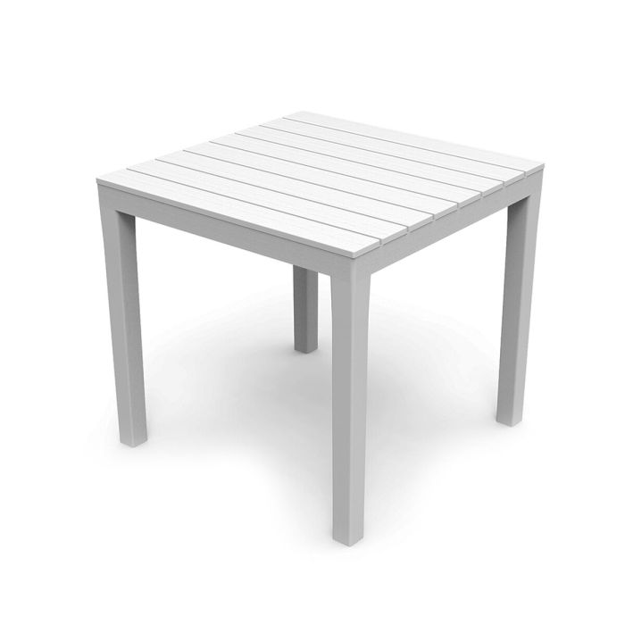 Mesa de Comedor IPAE Progarden Bali Blanco 78 x 78 x 72 cm