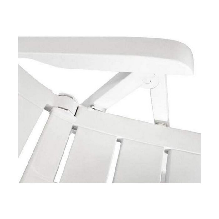 Silla Plegable IPAE Progarden Multiposición 60 x 61 x 109 cm Blanco Resina 2