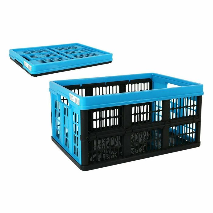 Caja Plegable con Asas Tontarelli Voilà Azul 53 x 37 x 27 cm (10 Unidades) 1