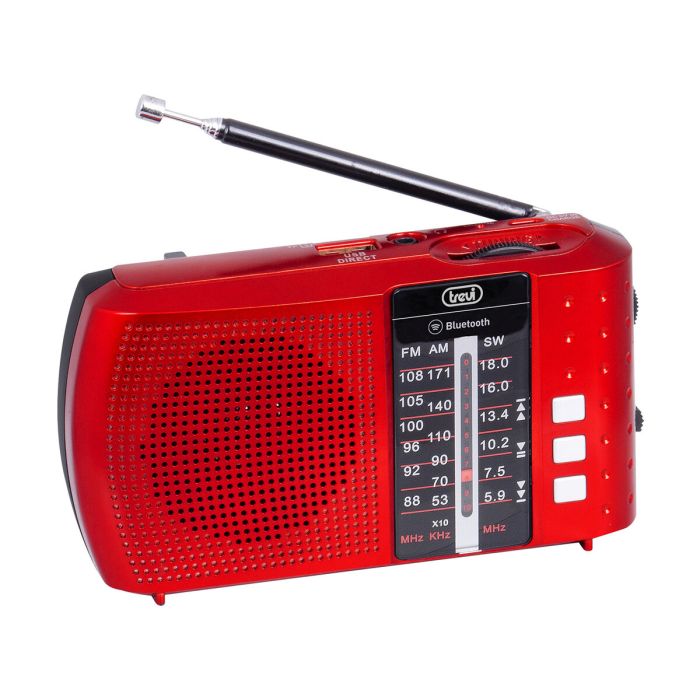 Radio Portátil Bluetooth Trevi RA 7F20 BT Rojo FM/AM/SW 1