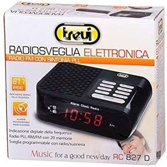 Radio Despertador Trevi RC827DWH 1
