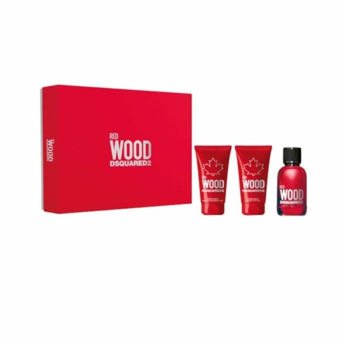 Set de Perfume Mujer Dsquared2 Red Wood 3 Piezas