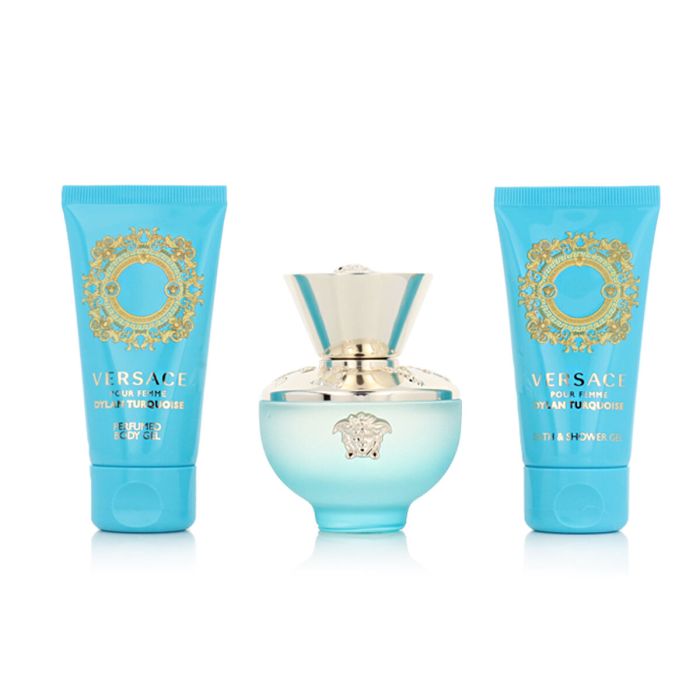 Set de Perfume Mujer Versace EDT Dylan Turquoise 3 Piezas 1