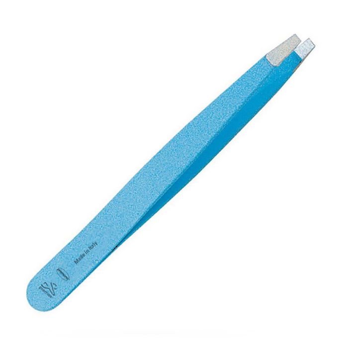 Pinzas para Depilar Premax Punta oblicua Acero Inoxidable Azul (9 cm)