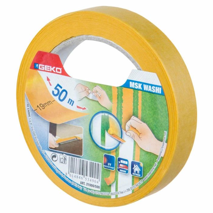 Cinta prof. papel washi universal 19mm x 50m. msk washi.