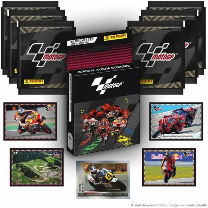 Pack de cromos Panini Moto GP 10 Sobres (Francés) 1