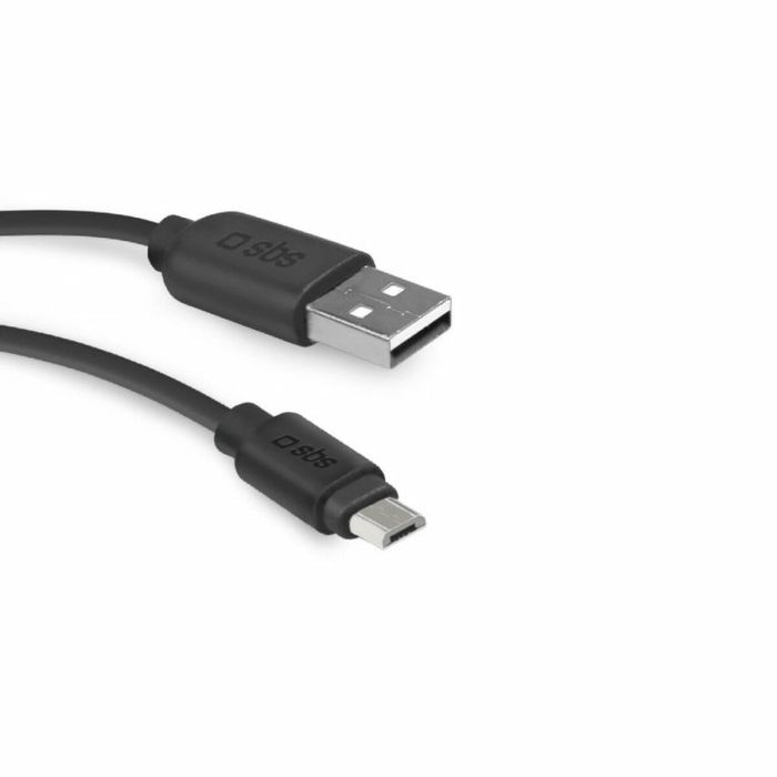 Cable USB a micro USB SBS TECABLEMICRO2K (2 m) Negro