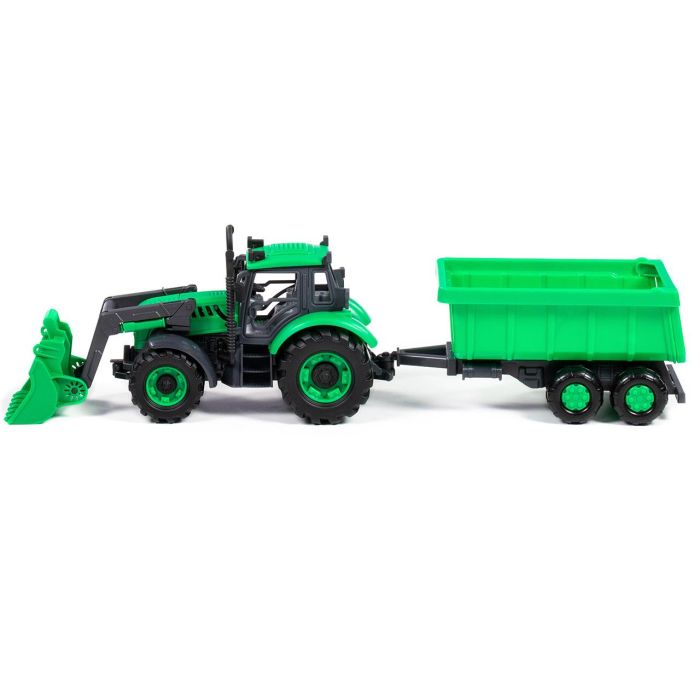 Tractor Verde Con Pala Y Remolque Wader 91840 1 Tractor Verde Con Pala Y Remolque Wader 91840 1