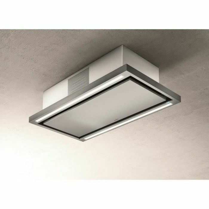 ELICA PRF0141953 - Campana de techo Cloud seven IX / F / 90 - Reciclaje - 760 m³ aire / h máx. - 3 velocidades - L 90 cm - Acero inoxidable