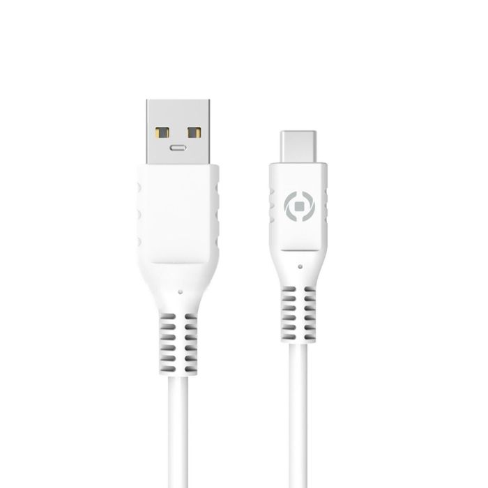 Cable USB-C a USB Celly 1 m Blanco 1
