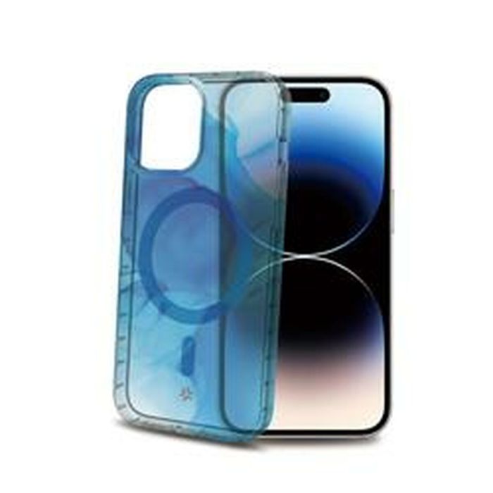 Funda para Móvil Celly iPhone 15 Pro Azul Transparente