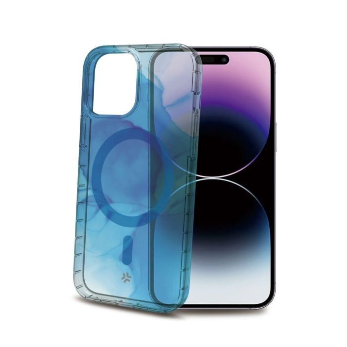 Funda para Móvil Celly iPhone 15 Pro Max Azul Transparente 1