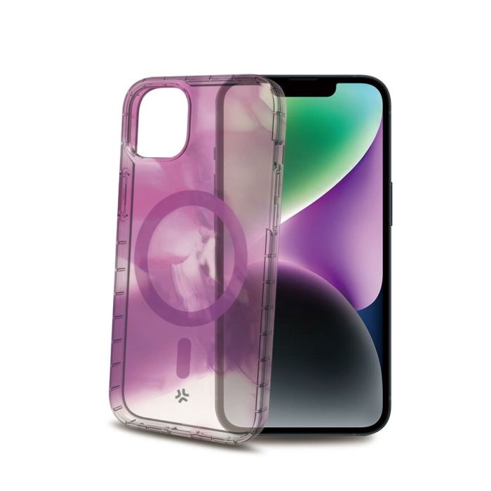 Funda para Móvil Celly iPhone 15 Morado Transparente 1