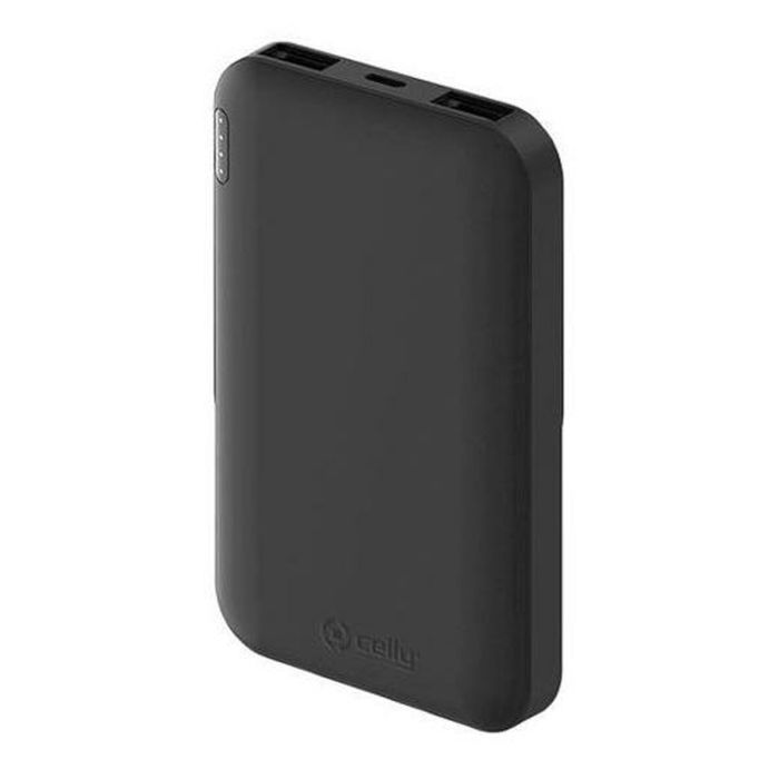 Celly Cargador Power Bank Energy 5K Mah 2Usb Y 1 Microusb Negro