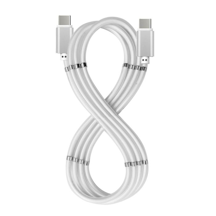 Cable USB C Celly USBCUSBCMAGWH Blanco 1 m