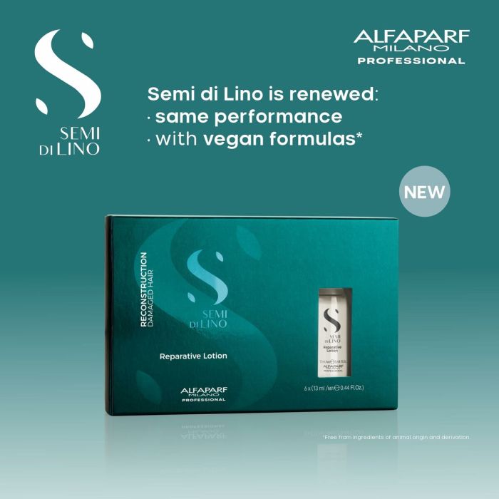 Aceite Capilar Alfaparf Milano Semi Di Lino Reconstruction Sos 6 x 13 ml 13 ml 3