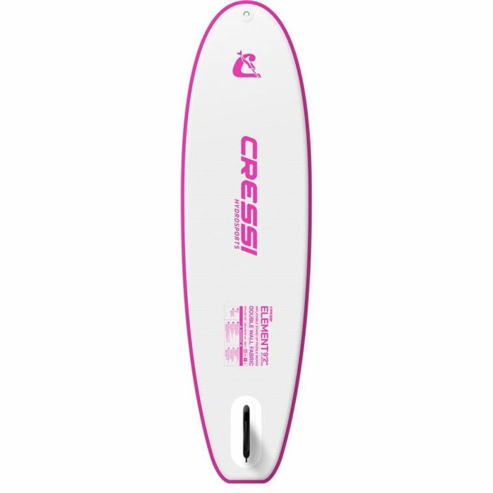 Tabla de Paddle Surf Hinchable con Accesorios Element  All Round Cressi-Sub 9,2" Blanco Transparente Blanco/Rosa 8