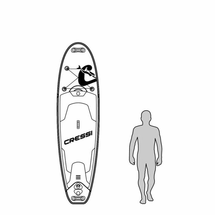 Tabla de Paddle Surf Hinchable con Accesorios Paddle Surf Cressi-Sub NA021020 Azul 9