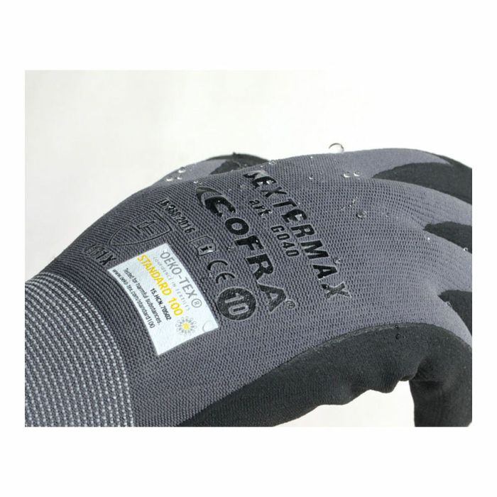 Guantes de Trabajo Cofra Dextermax Gris Nailon Nitrilo 2