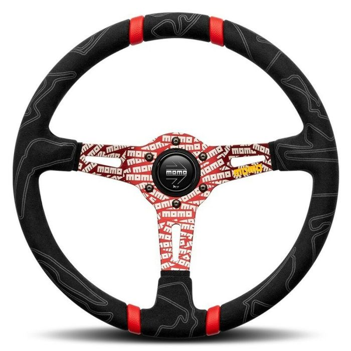 Volante Racing Momo ULTRA Negro/Rojo Ø 35 cm 0 Volante Racing Momo ULTRA Negro/Rojo Ø 35 cm 0