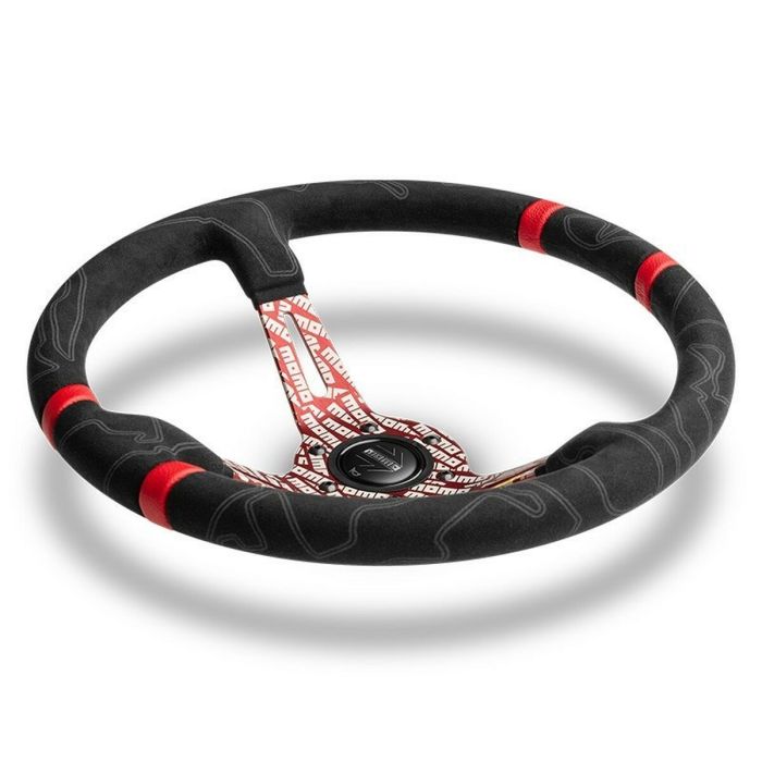 Volante Racing Momo ULTRA Negro/Rojo Ø 35 cm 2 Volante Racing Momo ULTRA Negro/Rojo Ø 35 cm 2