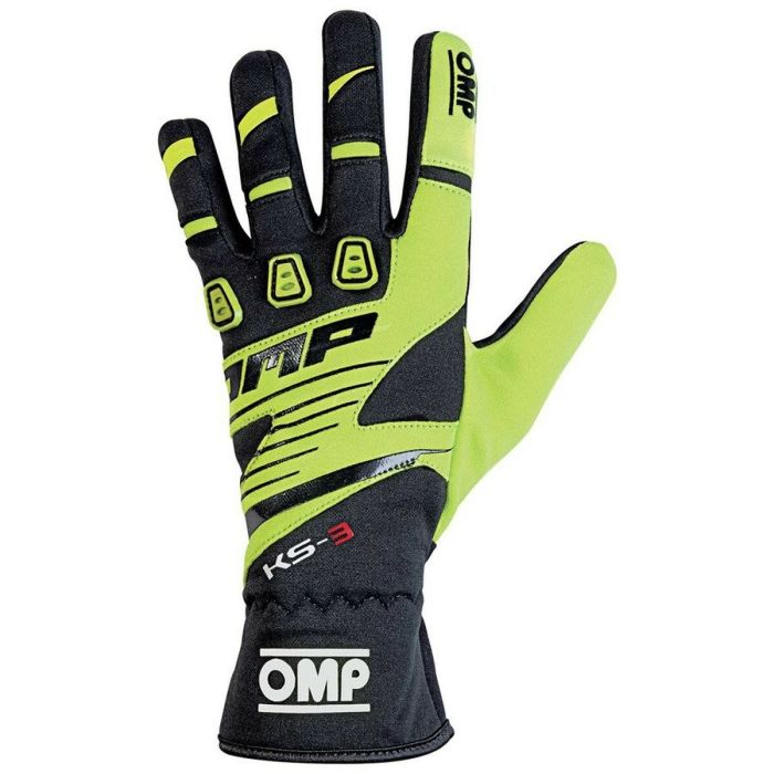 Guantes Omp Kart Ks-3 Amarillo - Negro Talla XL OMPKB0-2743-B01-059-XL