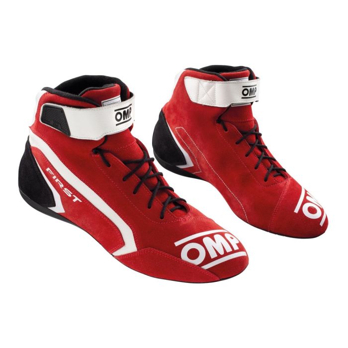 Botines Racing OMP IC/82406145 Talla 45 Rojo/Blanco