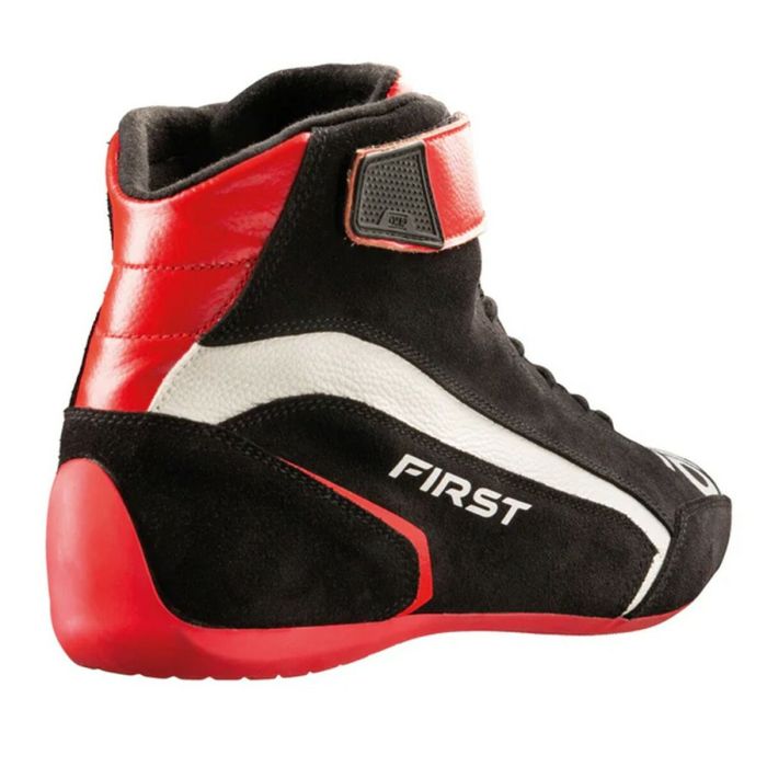 Botines Racing OMP FIRST Negro/Rojo 41 2