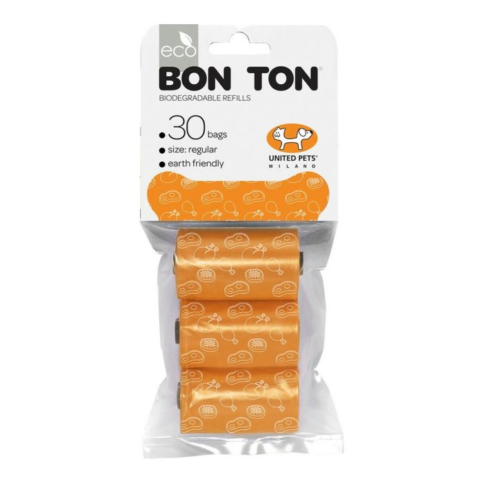 Bolsas higiénicas United Pets Bon Ton Regular Perro Naranja (3 x 10 uds)