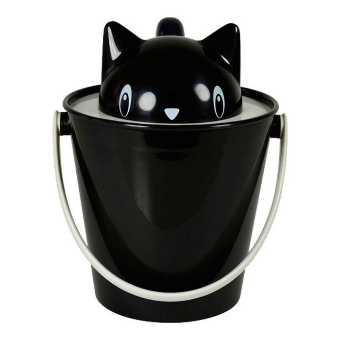 Cubo contenedor United Pets Negro Gato