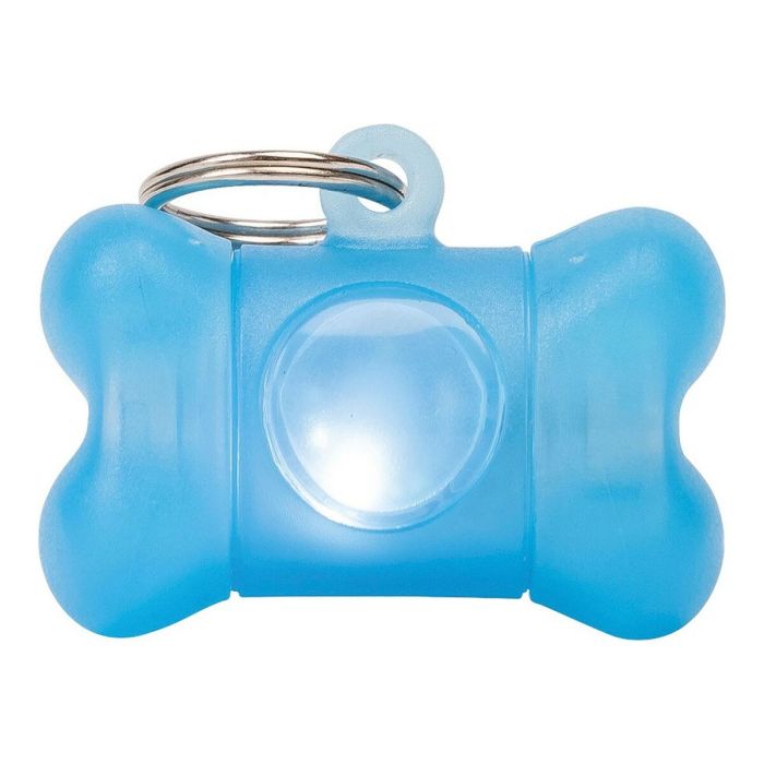 Dispensador de Bolsas para Mascotas United Pets Bon Ton Perro Luz LED Azul (3.5 x 1.8 x 2.3 cm)