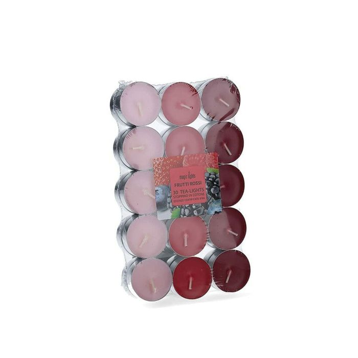 Pack 30 unid. velas con aroma frutos-rojos 3,7cm magic lights