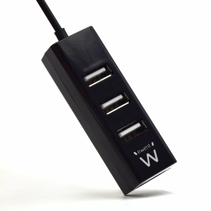 Hub USB Ewent EW1123 Negro 2