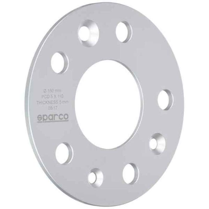 Sparco S051STB266 Separadores de Rueda 5x110 | Buje 65.0 mm | Tornillo M12x1.50 | Grosor 5 mm Tipo M1 (Set 2)