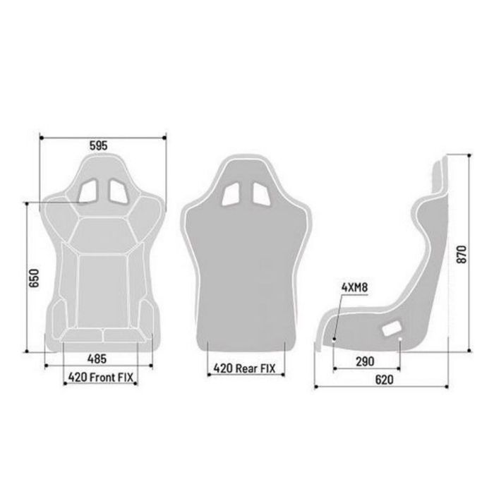 Asiento Sparco S008009RNRSKY Negro 1 Asiento Sparco S008009RNRSKY Negro 1