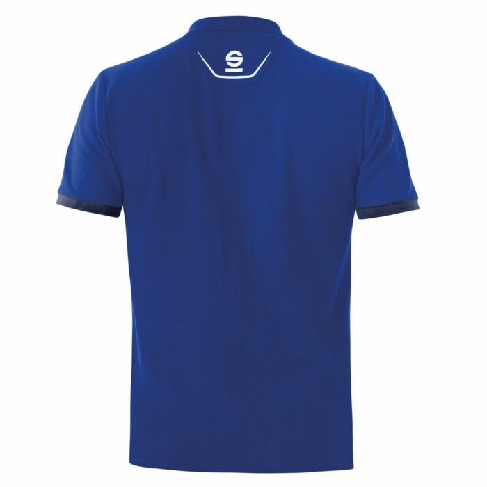 Polo de Manga Corta Hombre Sparco TECH STRETCH Azul 2